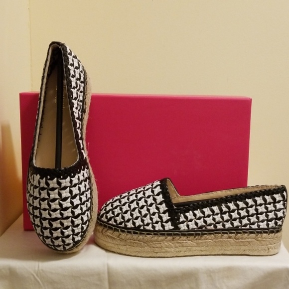 kate spade Shoes - Kate Spade Leela Black White Espadrilles 6.5